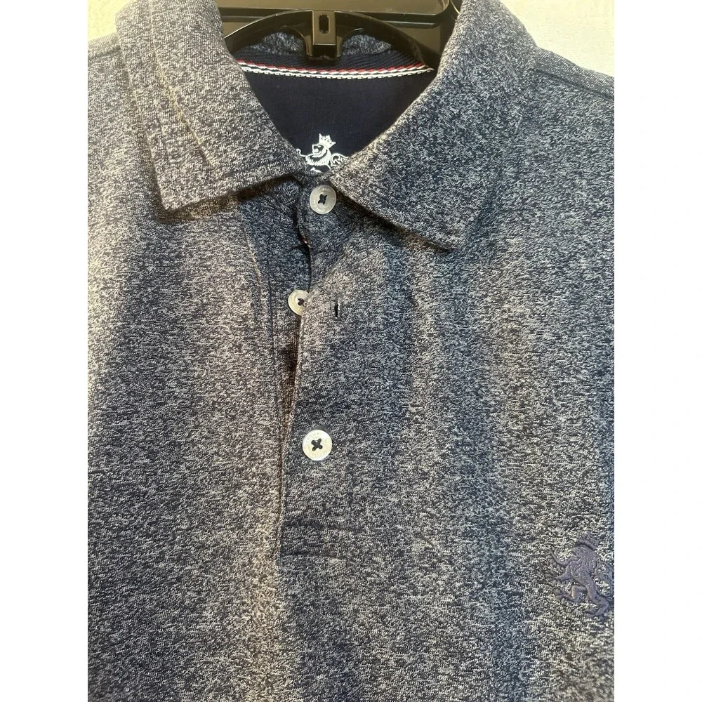 rugby university‎ polo shirt Dark Blue Size Small - Picture 2 of 4